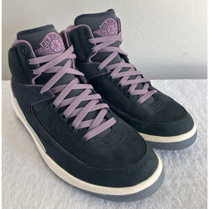 Womens Size 9.5 Mens 8 Nike Air Jordan 2 Retro Off Noir Mauve Basketball Shoes